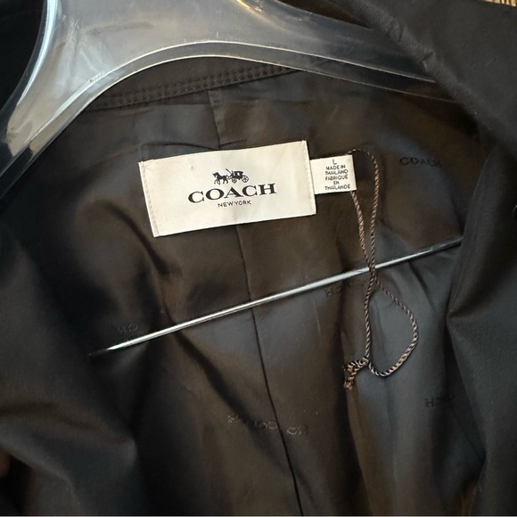 New COACH Trench Coat size L - Picture 3 of 16